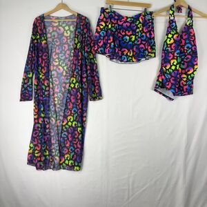 unknown brand 3-Piece Halter Skirt Swimsuit Set